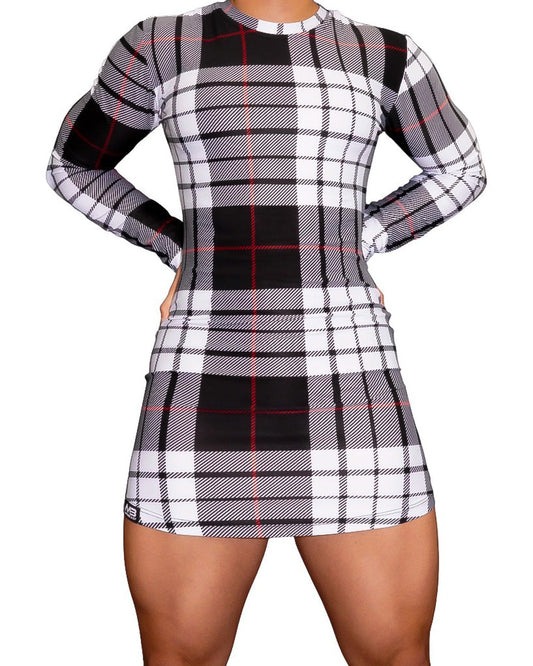 Og T-shirt Dresses - Gingham - Long Sleeve